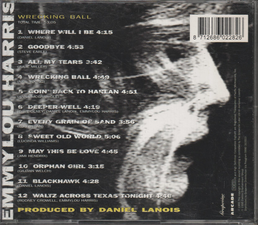 Emmylou Harris – Wrecking Ball. 1995. CD.