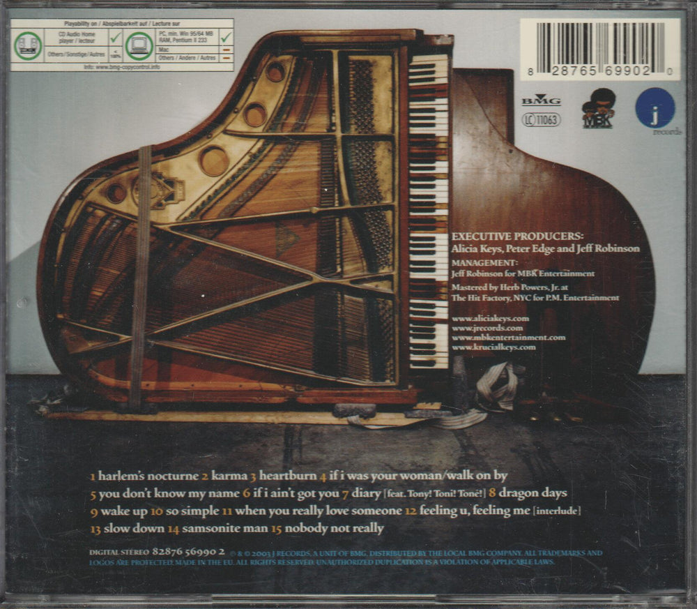 Alicia Keys – The Diary of Alicia Keys. 2003. CD.
