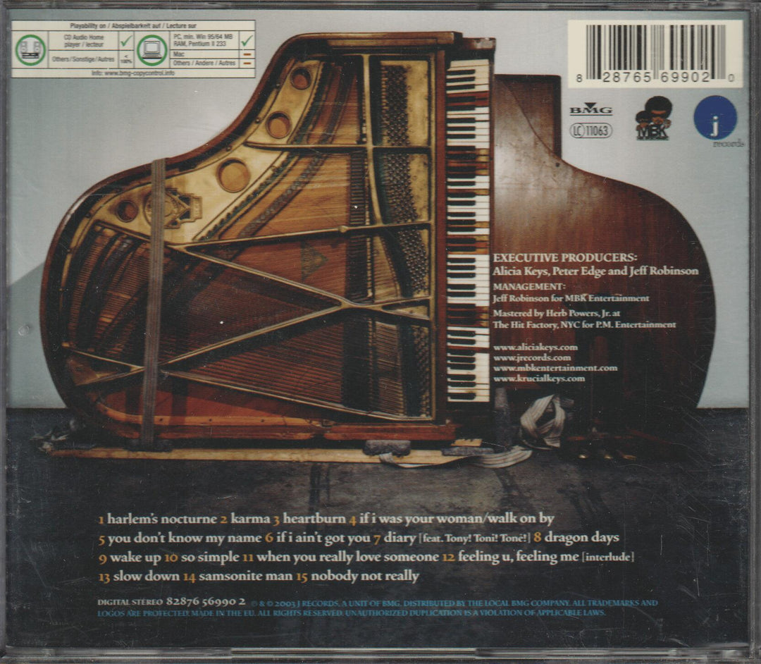 Alicia Keys – The Diary of Alicia Keys. 2003. CD.