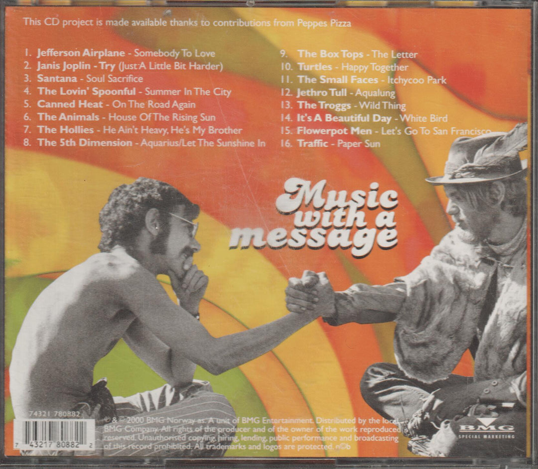 Various Artists – Music With a Message. 1994. CD.
