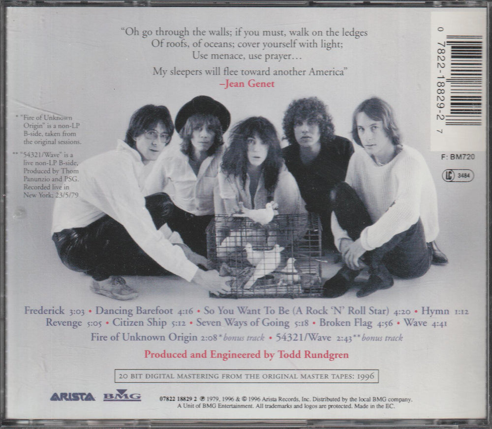Patti Smith Group – Wave. 1979. CD.
