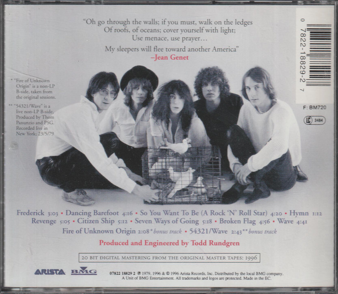 Patti Smith Group – Wave. 1979. CD.
