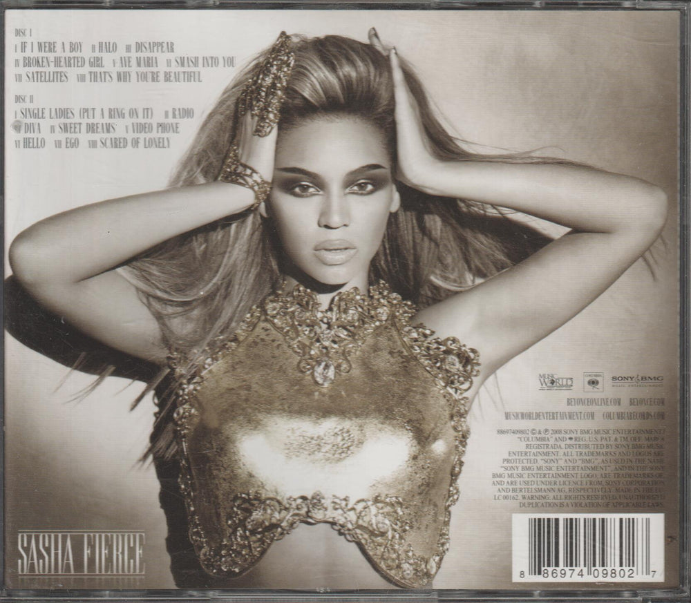 Beyoncé – I Am... Sasha Fierce (Deluxe Edition). 2008. 2CD.