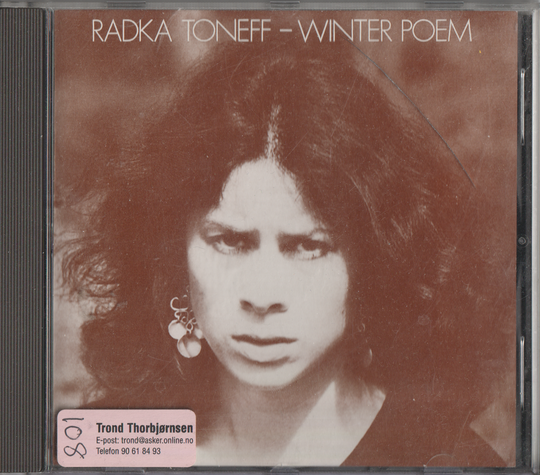 Radka Toneff – Winter Poem. 1977. CD.