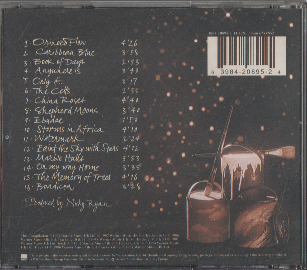 Enya - Paint the Sky with Stars: The Best of Enya. 1997. CD.