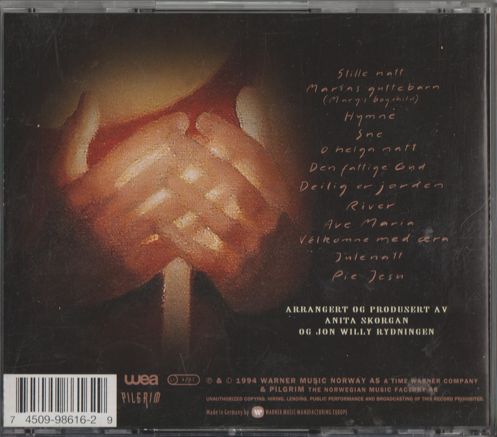 Anita Skorgan - Julenatt. 1994. CD.
