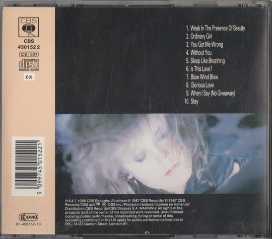 Alison Moyet - Raindancing. 1987. CD.