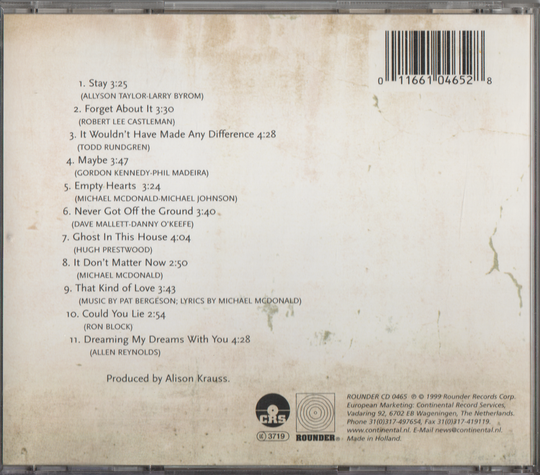 Alison Krauss - Forget About It. 1999. CD.