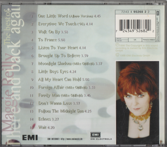 Maggie Reilly - There and Back Again: The Best of Maggie Reilly. 1998. CD.
