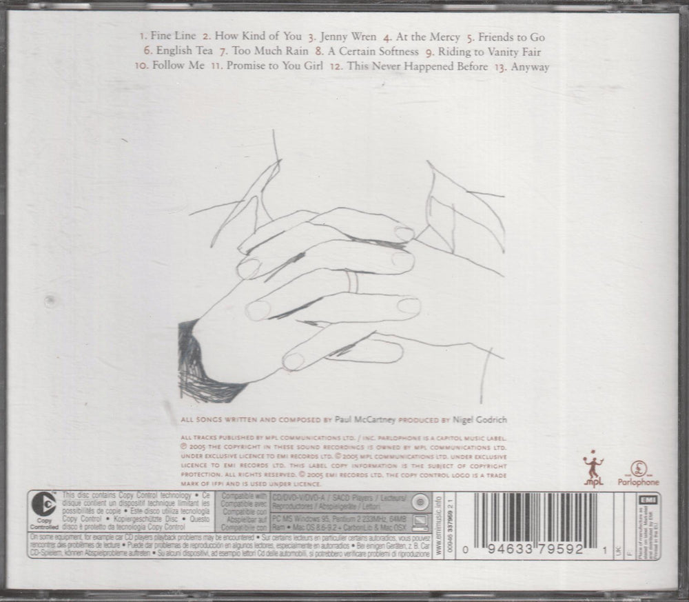 Paul McCartney - Chaos and Creation in the Backyard. 2005. CD.