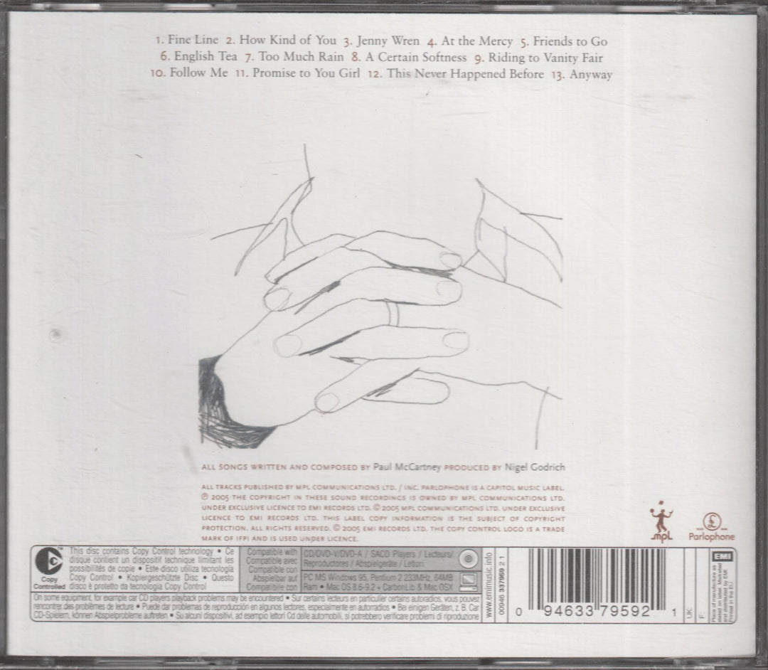 Paul McCartney - Chaos and Creation in the Backyard. 2005. CD.