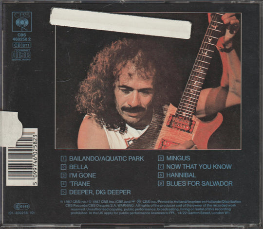 Carlos Santana - Blues for Salvador. 1987. CD.