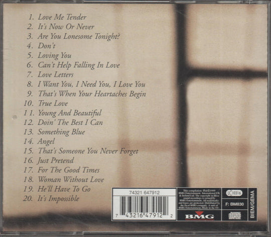 Elvis Presley - Love Songs. CD.