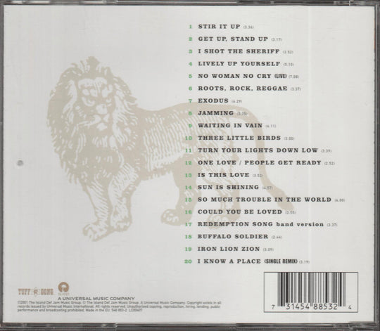 Bob Marley & The Wailers - One Love: The Very Best Of. 2001. . CD.