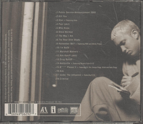 Eminem - The Marshall Mathers LP. 2000. . CD.