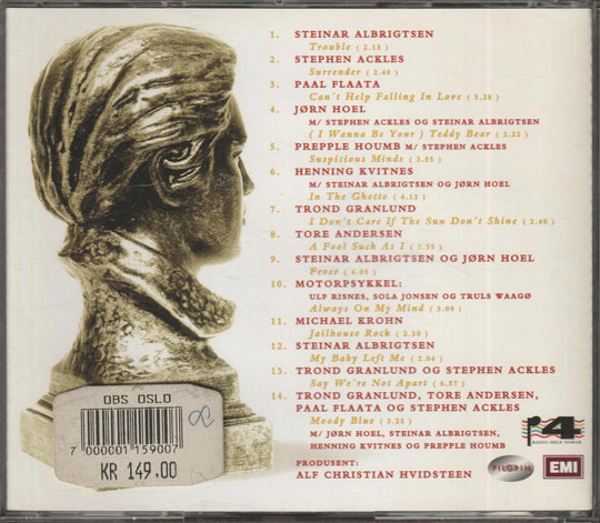 Diverse Artister - Elvístributt: ...hyller Elvis Aaron Presley 1935-1995. 1995. . CD.