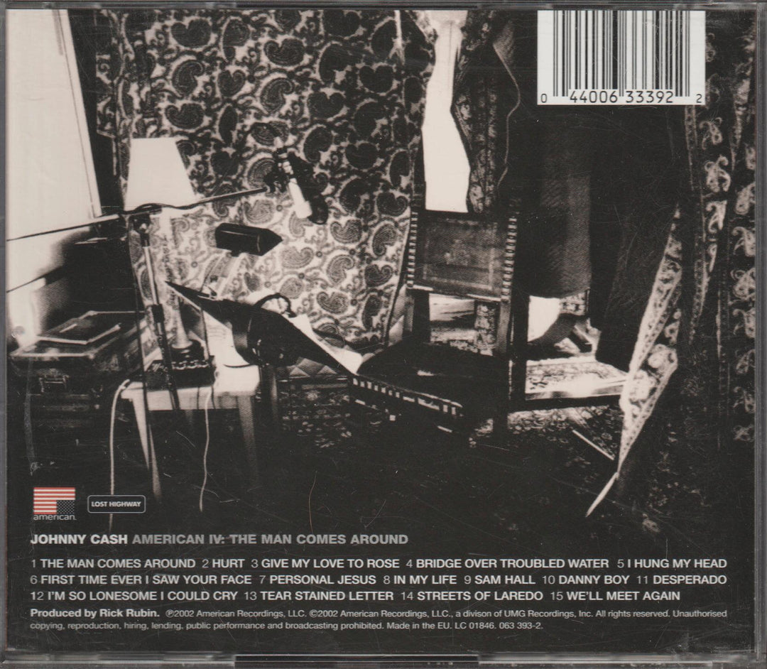 Johnny Cash - American IV: The Man Comes Around. 2002. . CD.