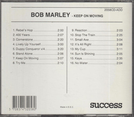 Bob Marley - Keep On Moving. 1997. . CD.