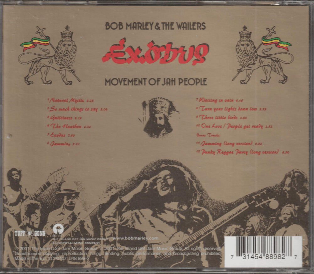 Bob Marley & The Wailers - Exodus. 2001. . CD.