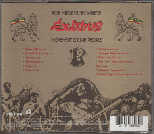 Bob Marley & The Wailers - Exodus. 2001. . CD.