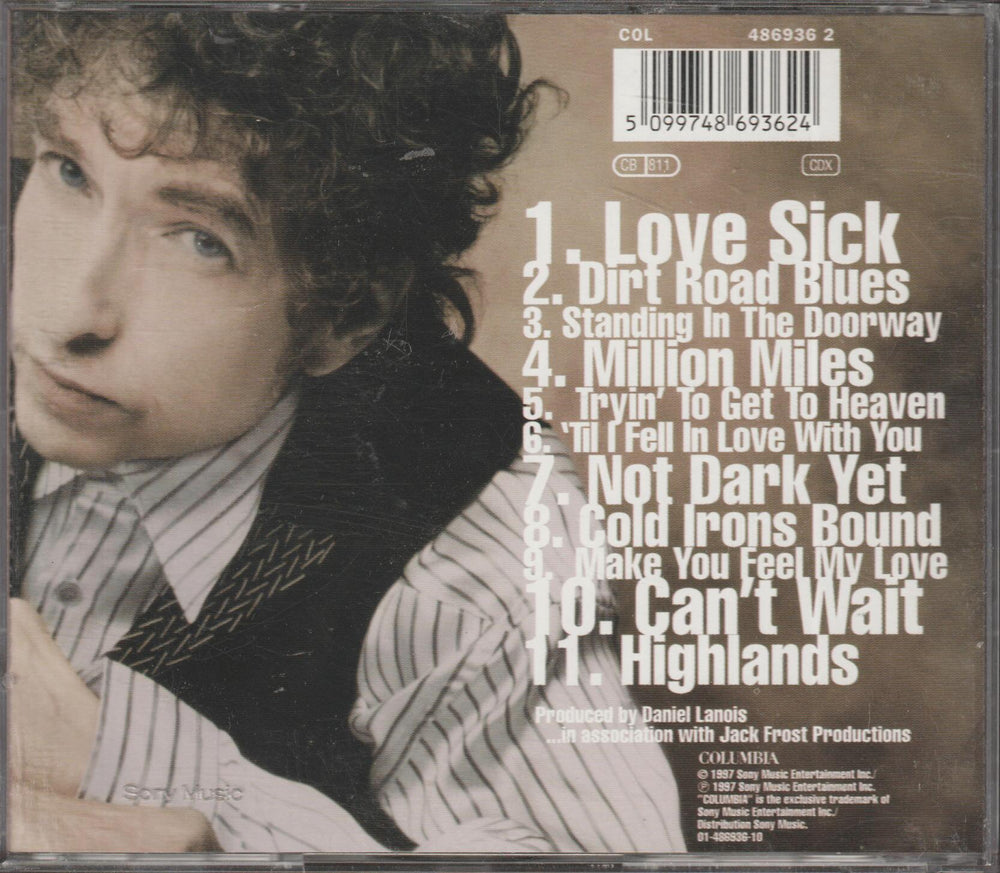 Bob Dylan - Time Out Of Mind. 1997. . CD.