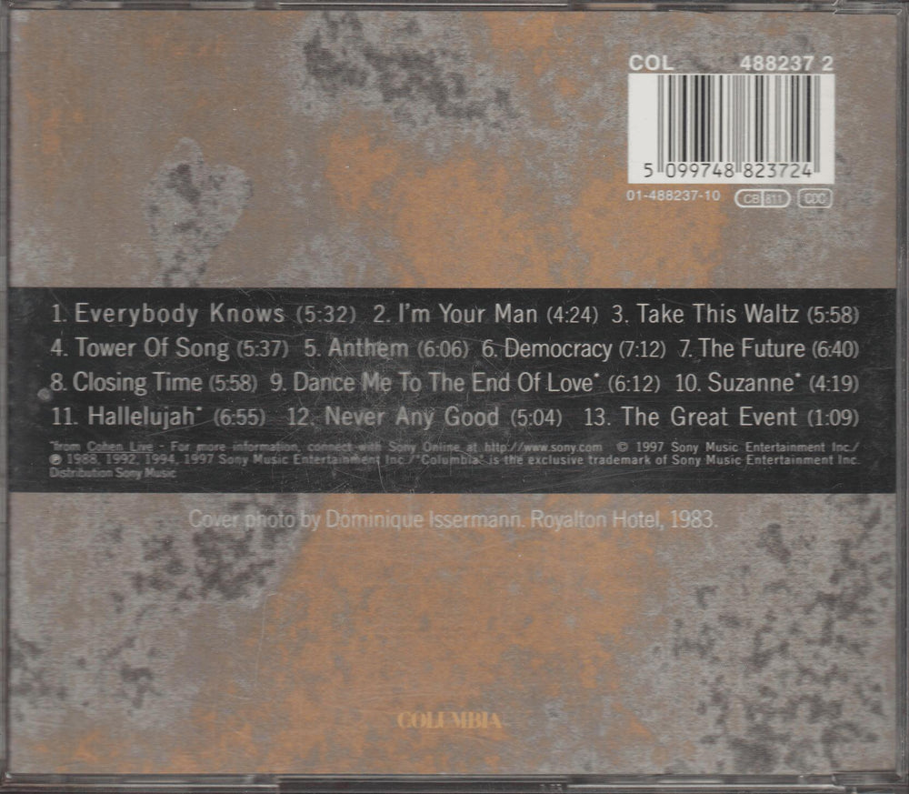 Leonard Cohen - More Best Of. 1997. . CD.