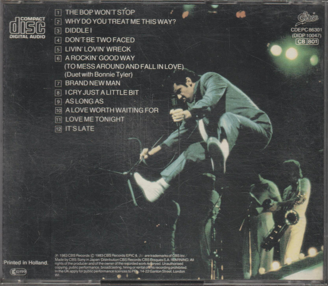 Shakin' Stevens - The Bop Won't Stop. 1983. . CD.