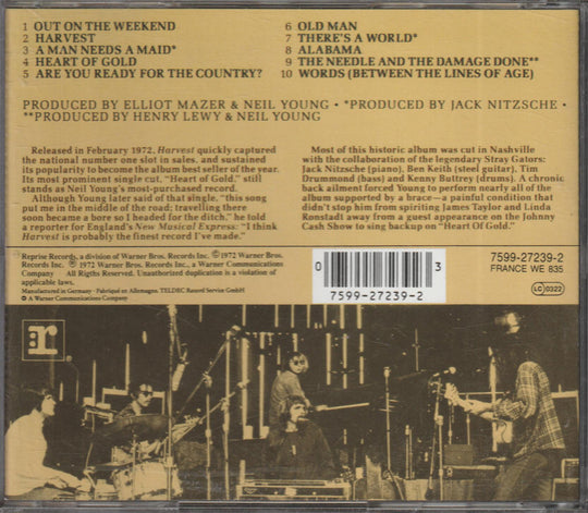 Neil Young - Harvest. 1972. . CD.