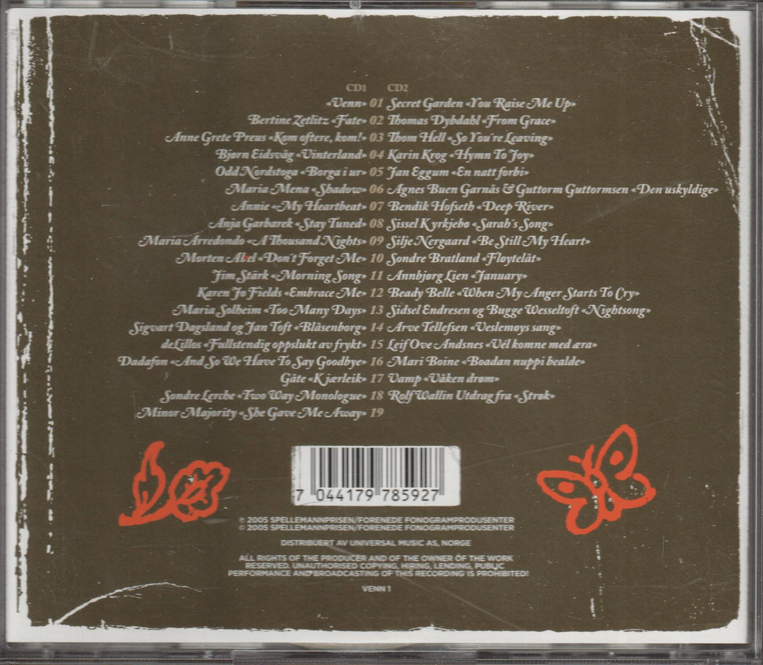 Forente Artister - Venn. 2005. . CD.