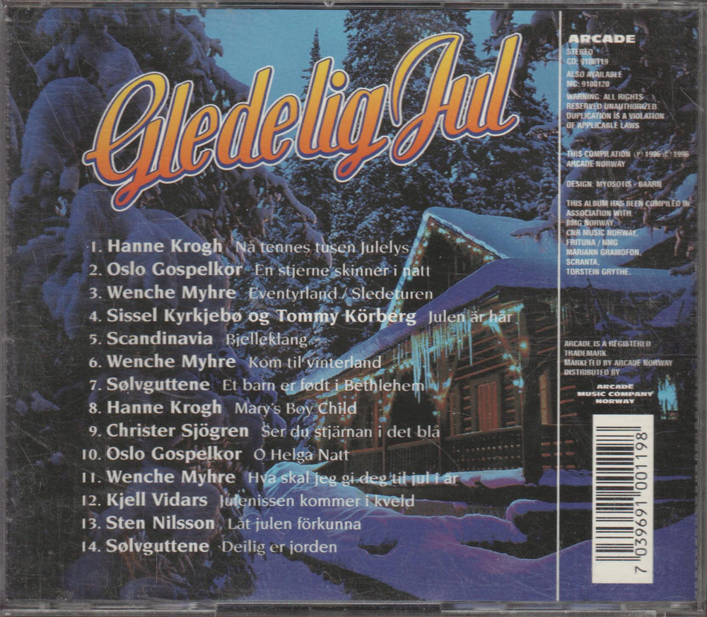 Diverse Artister - Gledelig Jul. 1996. . CD.