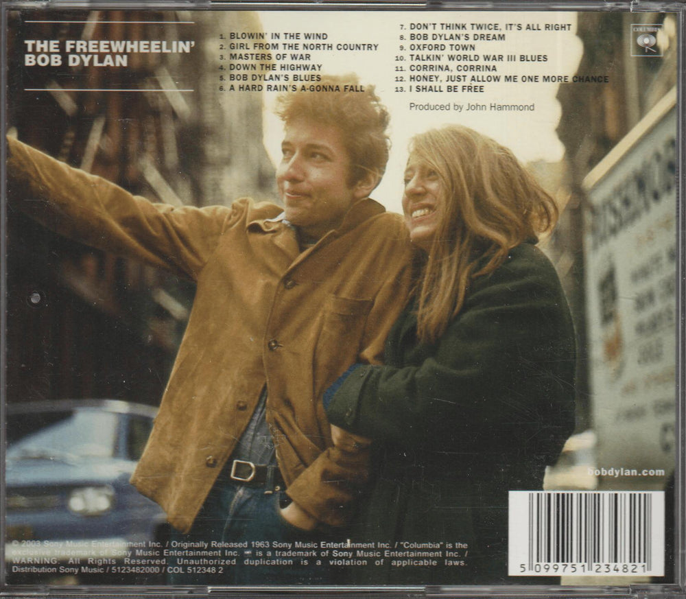 Bob Dylan - The Freewheelin' Bob Dylan. 1963. . CD.