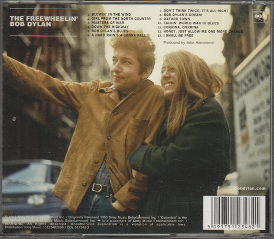 Bob Dylan - The Freewheelin' Bob Dylan. 1963. . CD.
