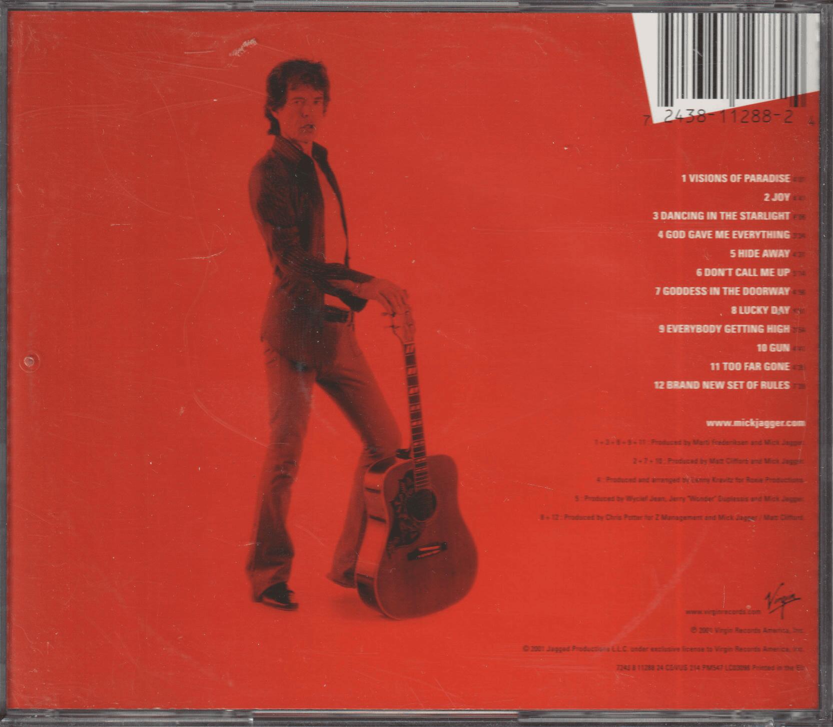Mick Jagger - Goddess in the Doorway (Bakside). 2001. . CD.