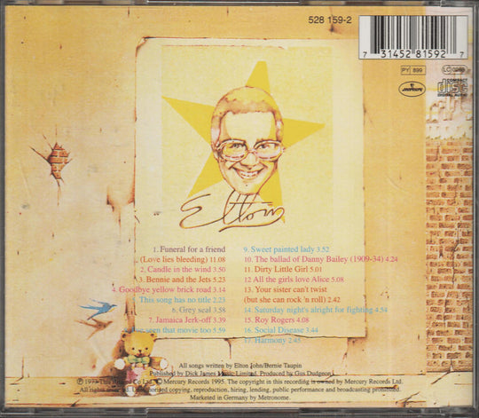 Elton John - Goodbye Yellow Brick Road. 1995. . CD.