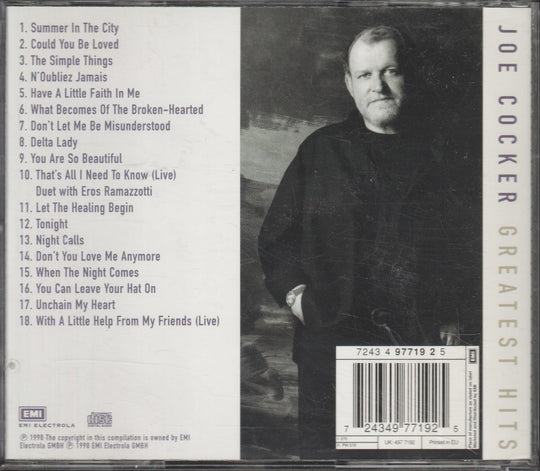 Joe Cocker - Greatest Hits. 1998. . CD.