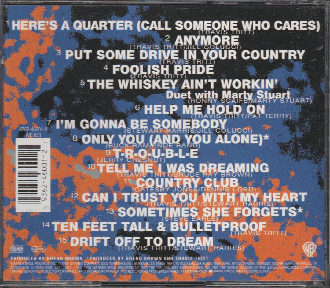 Travis Tritt - Greatest Hits: From the Beginning. 1995. . CD.