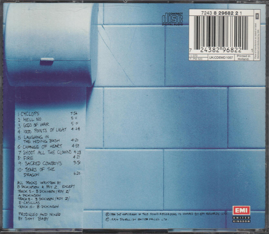 Bruce Dickinson - Balls To Picasso. 1994. . CD.