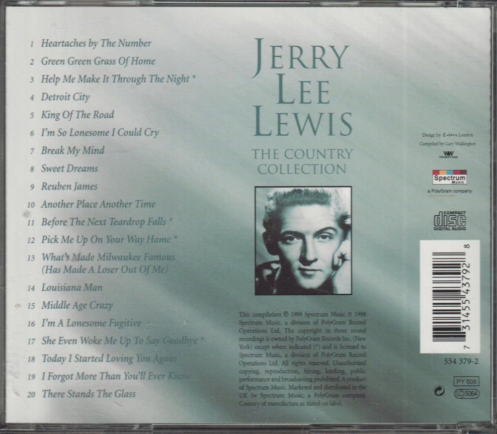 Jerry Lee Lewis - The Country Collection. 1999. . CD.