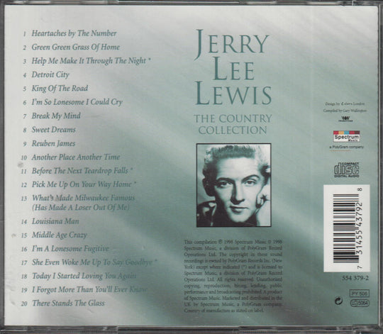Jerry Lee Lewis - The Country Collection. 1999. . CD.