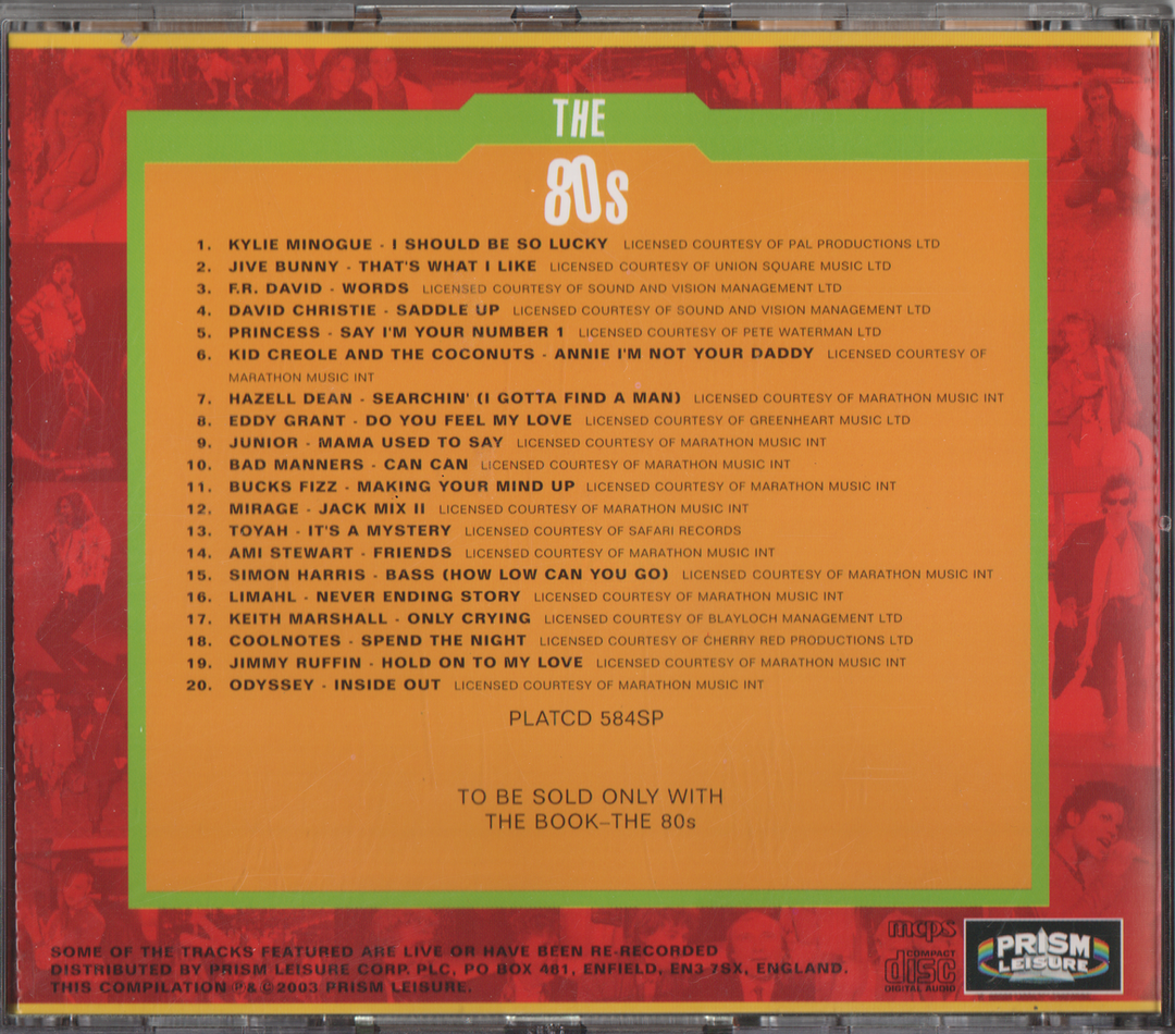 Forskjellige artister - The 80s. 1999. . CD.