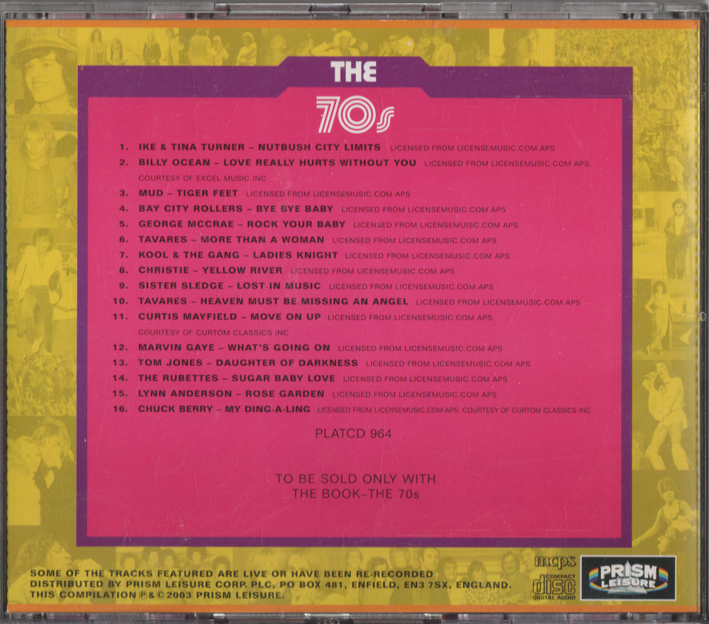 Forskjellige artister - The 70s. 1999. . CD.