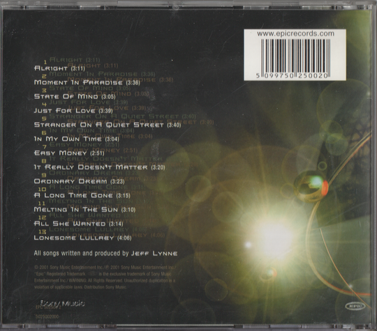 Electric Light Orchestra - Zoom. 2001. . CD.