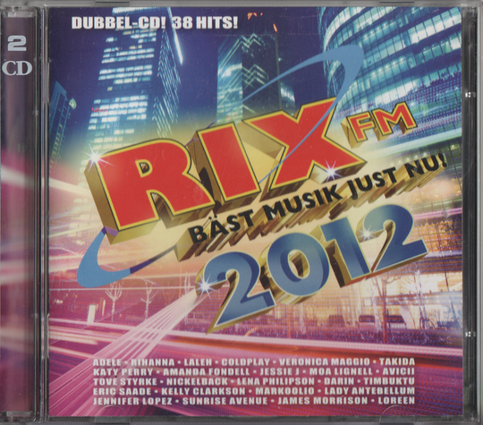 Forskjellige artister - Rix FM: Bäst Musik Just Nu! 2012 (2 CD). 2012. . CD.