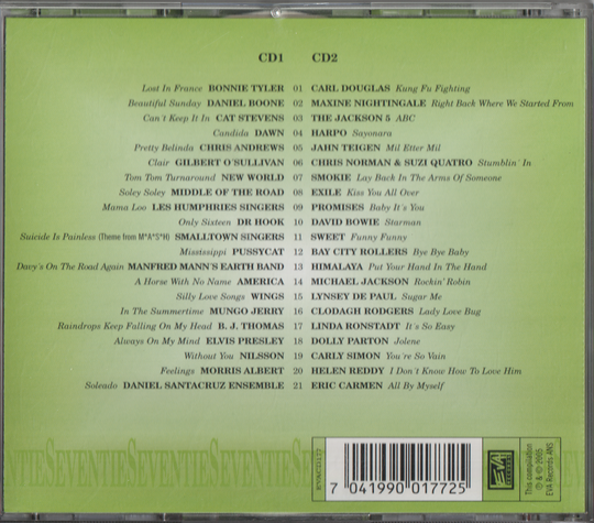 Forskjellige artister - Absolute Seventies II (2 CD). 1998. . CD.