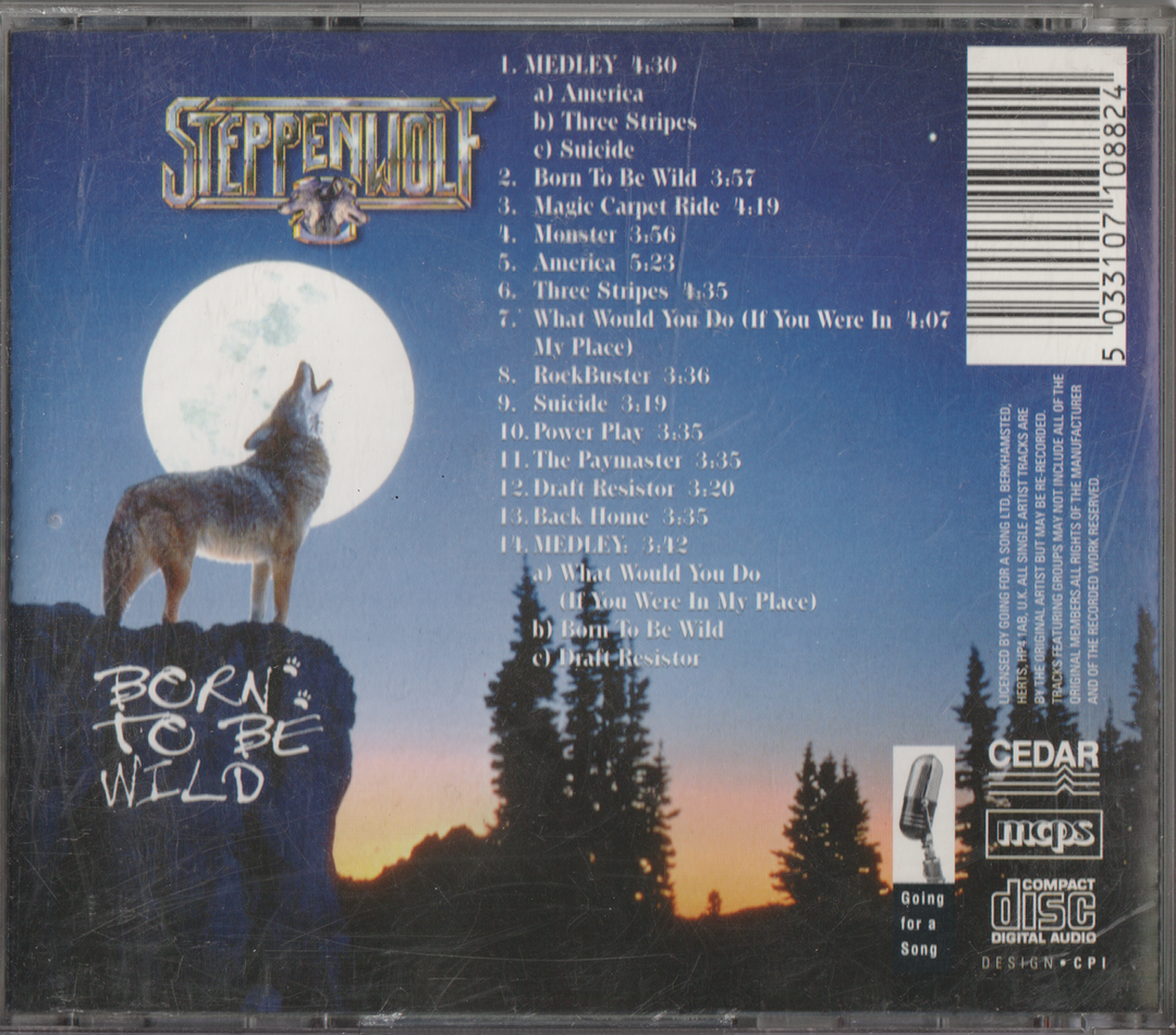 Steppenwolf - Born To Be Wild. 1994. . CD.