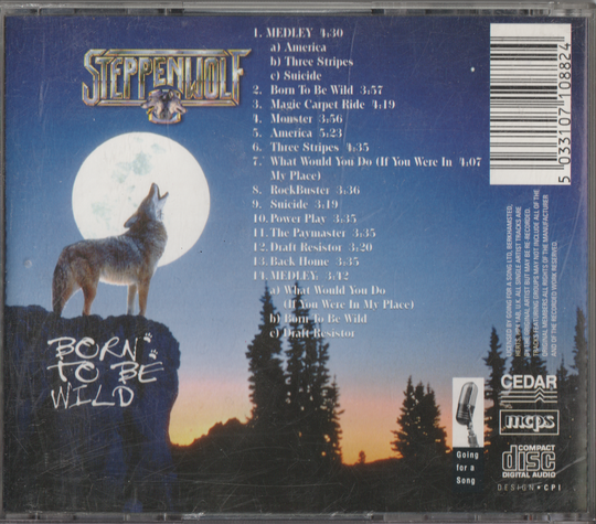Steppenwolf - Born To Be Wild. 1994. . CD.