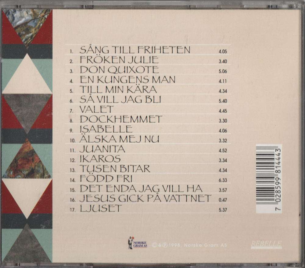 Björn Afzelius - Definitivt. 1998. . CD.