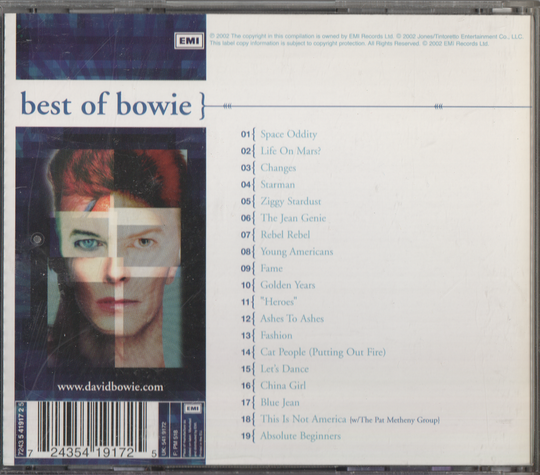 David Bowie - Best of Bowie. 2002. . CD.