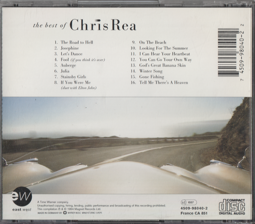 Chris Rea - The Best of Chris Rea. 1994. . CD.