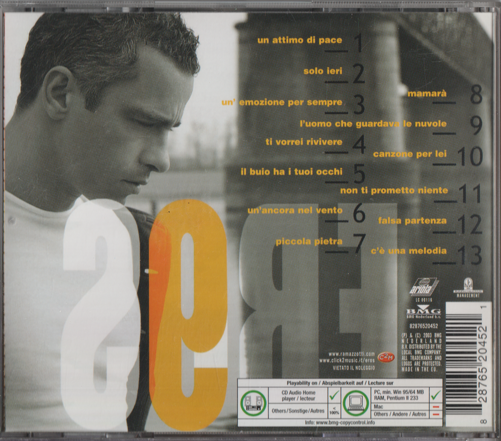 Eros Ramazzotti - 9 (2003). CD.